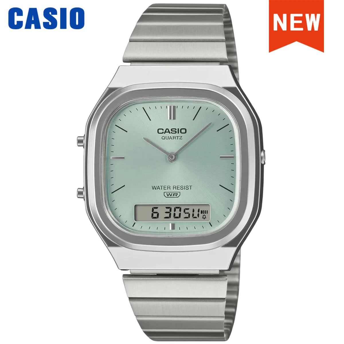 Casio Watch AQ-240E Series Unisex Retro Dual-Display Square Wrist Watch Relogio Masculino New for 2026