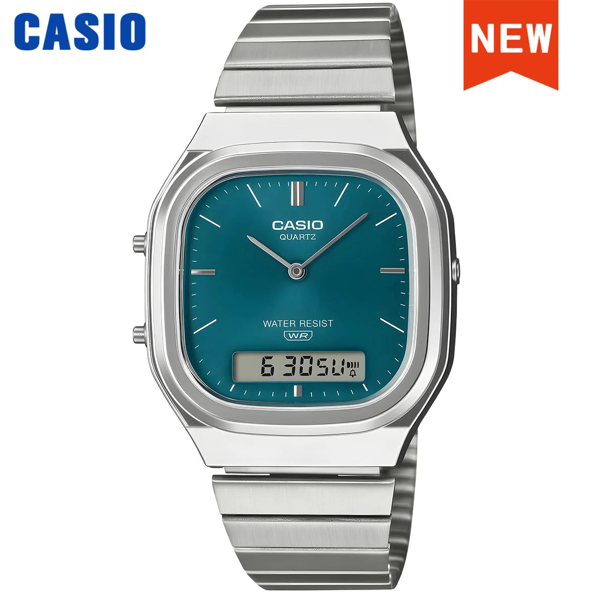 Casio Watch AQ-240E Series Unisex Retro Dual-Display Square Wrist Watch Relogio Masculino New for 2026