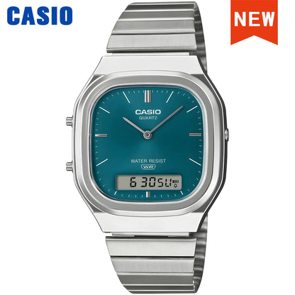 Casio Watch AQ-240E Series Unisex Retro Dual-Display Square Wrist Watch Relogio Masculino New for 2026