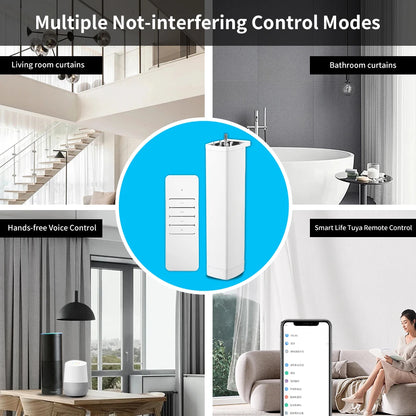 Smart Curtain Opener with Alexa & Google Home