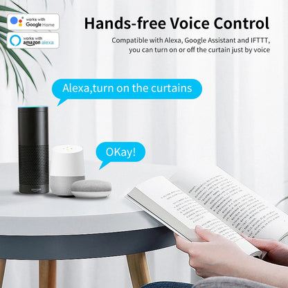 Smart Curtain Opener with Alexa & Google Home