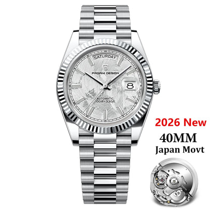 PAGANI DESIGN Rose Gold DD40 Luxury Automatic Watch For Men Mechanical Wristwatch Men Japan NH36A Movt Sapphire crystal 2025 New