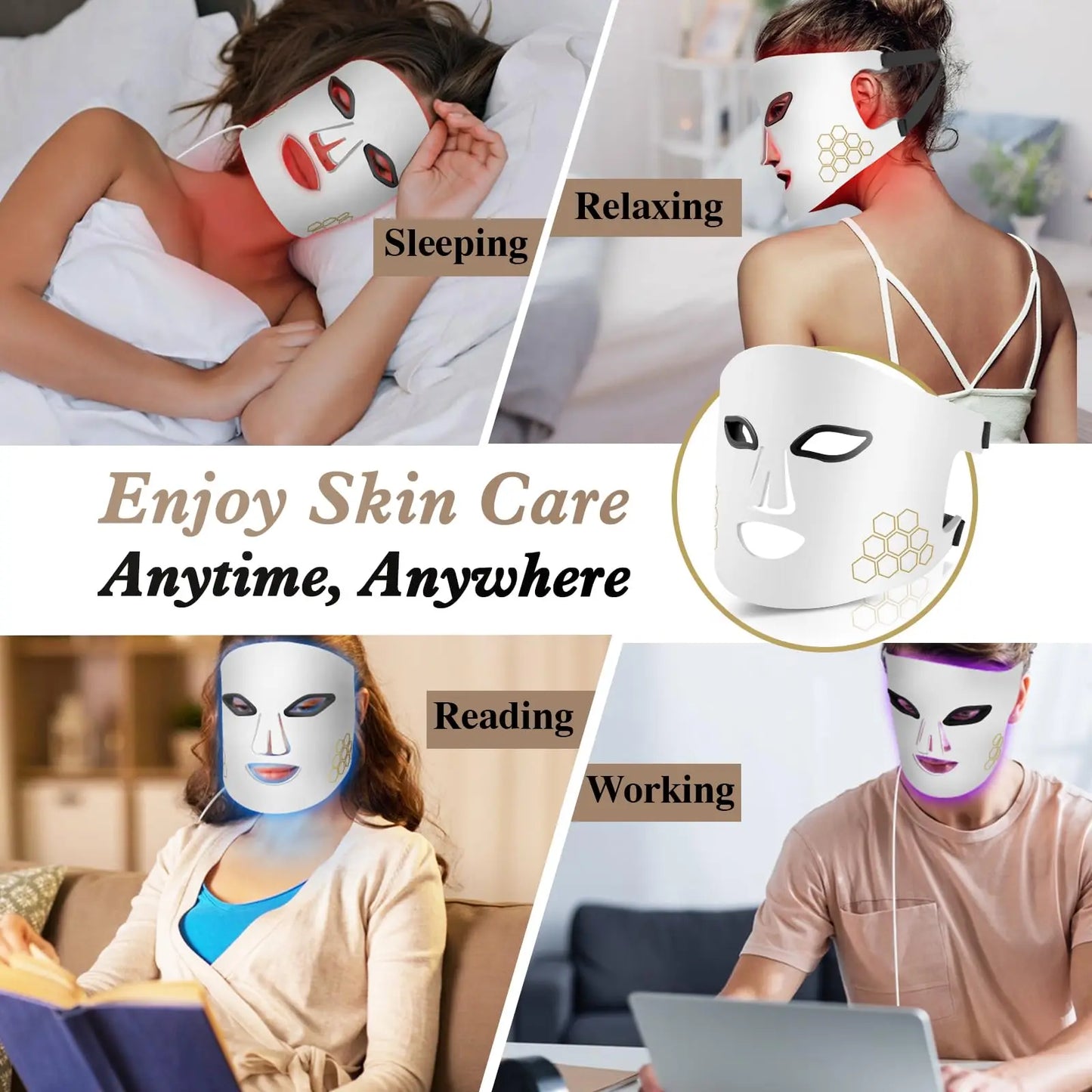 GlowPulse LED Light Therapy Mask