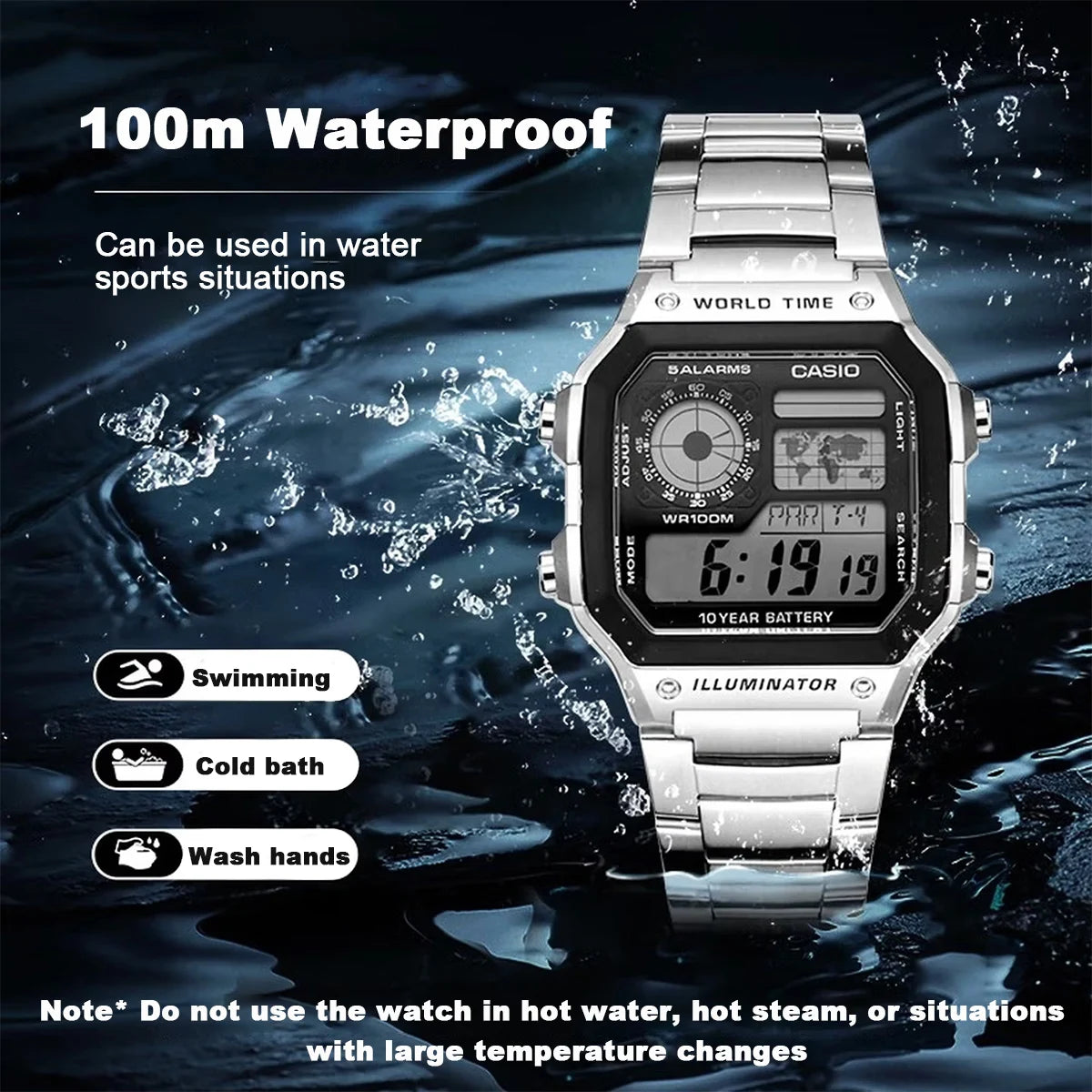 Casio AE1200WH Men's Digital Watch