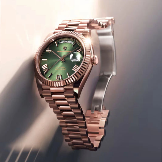 PAGANI DESIGN Rose Gold DD40 Luxury Automatic Watch For Men Mechanical Wristwatch Men Japan NH36A Movt Sapphire crystal 2025 New