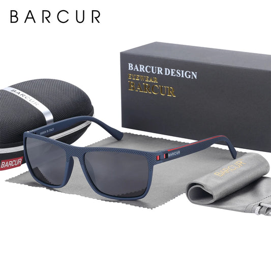 BARCUR Men Polarized Sunglasses FishingTravel TR90 Light Weight Women Sun Glasses Sports Eyewear Accessory Oculos