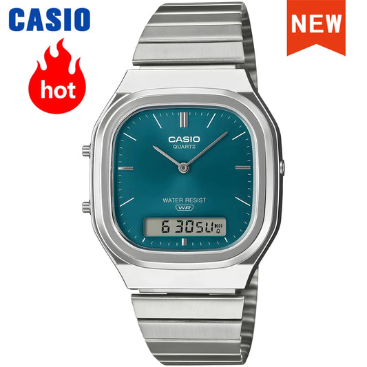 Casio Watch AQ-240E Series Unisex Retro Dual-Display Square Wrist Watch Relogio Masculino New for 2026