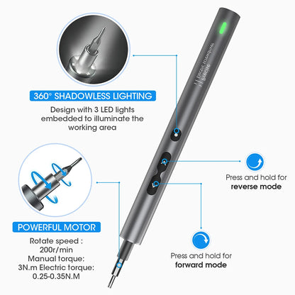 62-in-1 Rechargeable Precision Electric Screwdriver Kit